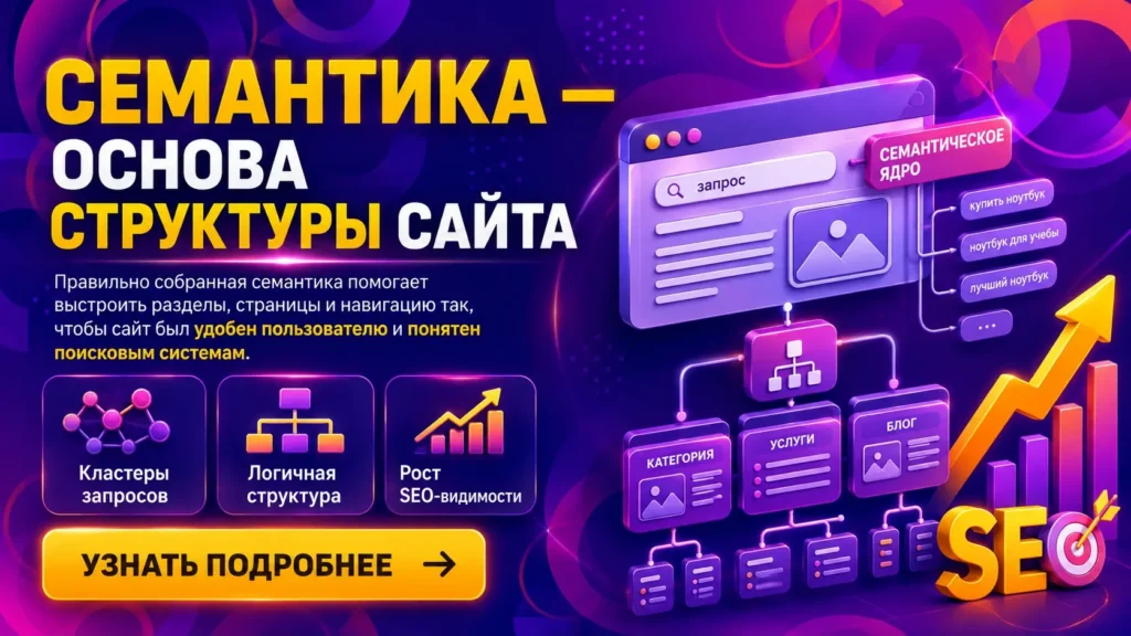 Семантика — основа структуры сайта