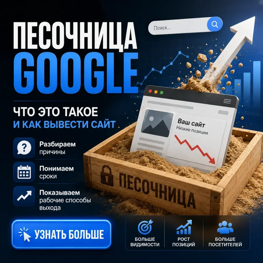 Песочница Google: что это такое и как вывести сайт