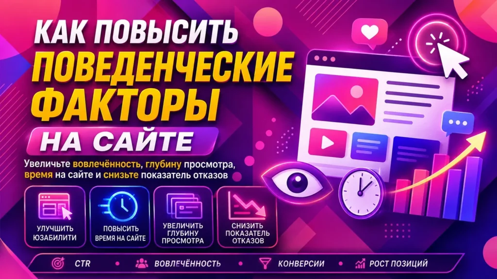 Как повысить поведенческие факторы на сайте