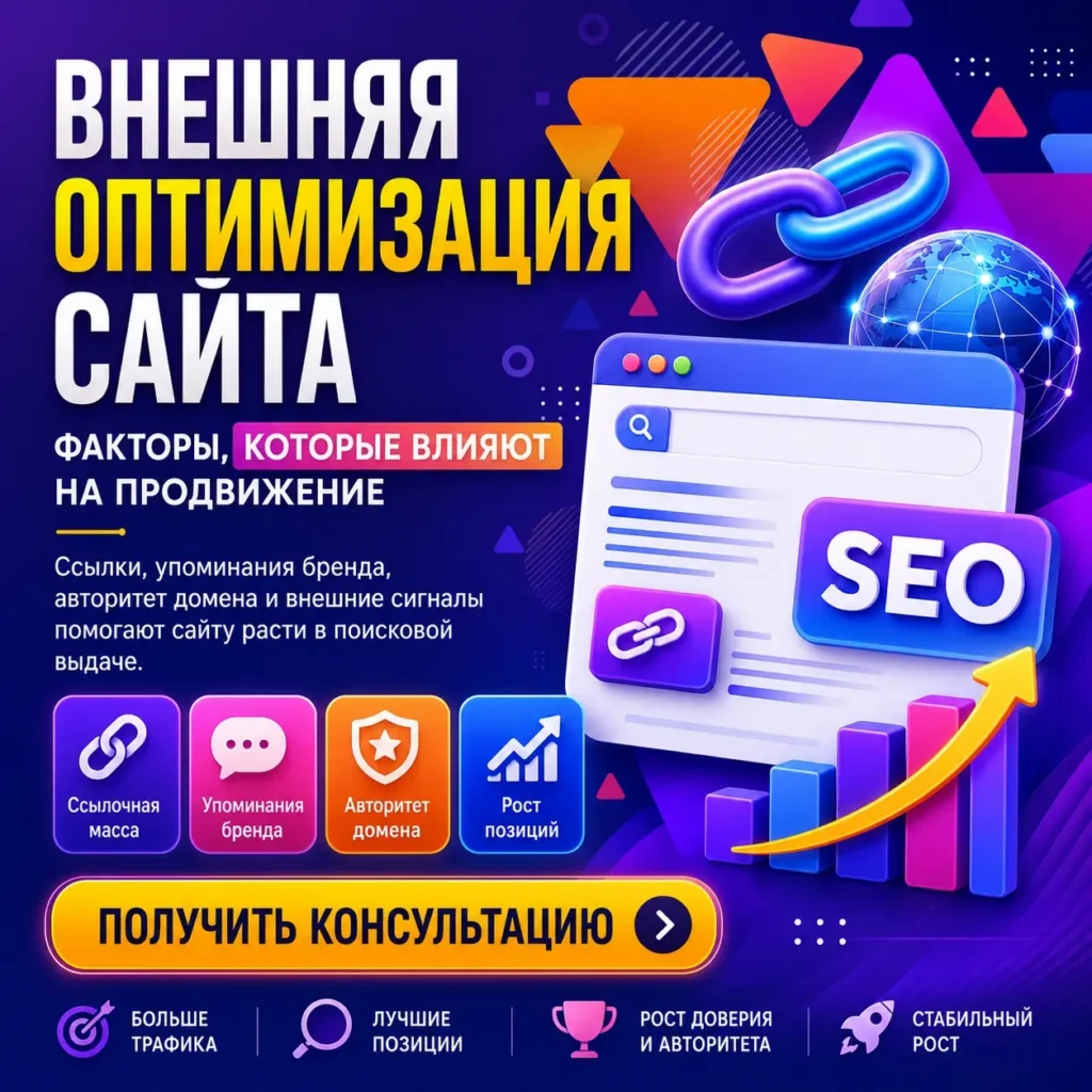 Внешняя оптимизация сайта – основные факторы влияющие на продвижение