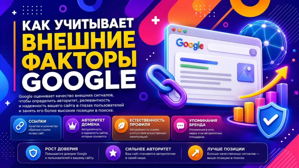 Как учитывает внешние факторы Google